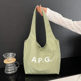 Maxbell Polyester Tote Bag for Women Washable Trendy Handbag for Vacation Gym Spring green