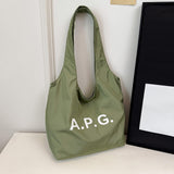 Maxbell Polyester Tote Bag for Women Washable Trendy Handbag for Vacation Gym Spring green