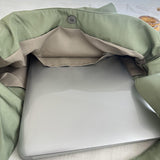 Maxbell Polyester Tote Bag for Women Washable Trendy Handbag for Vacation Gym Spring green