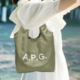 Maxbell Polyester Tote Bag for Women Washable Trendy Handbag for Vacation Gym Spring green