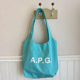 Maxbell Polyester Tote Bag for Women Washable Trendy Handbag for Vacation Gym Spring blue