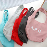 Maxbell Polyester Tote Bag for Women Washable Trendy Handbag for Vacation Gym Spring blue