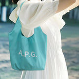 Maxbell Polyester Tote Bag for Women Washable Trendy Handbag for Vacation Gym Spring blue