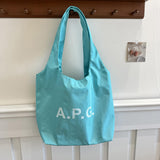 Maxbell Polyester Tote Bag for Women Washable Trendy Handbag for Vacation Gym Spring blue