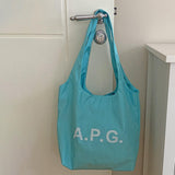 Maxbell Polyester Tote Bag for Women Washable Trendy Handbag for Vacation Gym Spring blue