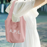 Maxbell Polyester Tote Bag for Women Washable Trendy Handbag for Vacation Gym Spring pink