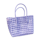 Maxbell Women's Woven Handbag Stylish Top Handle Bag for Commuting Vacation Shopping