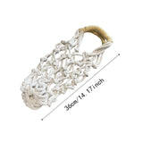 Maxbell Woven Rope Drink Carrier Sturdy with Double Handle for Cycling Travel Hiking