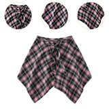 Maxbell Plaid Skirt Sturdy Women Novelty Half Body Spring Autumn Accessories Hip Hop Pink Black