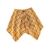 Maxbell Plaid Skirt Sturdy Women Novelty Half Body Spring Autumn Accessories Hip Hop Yellow