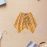 Maxbell Plaid Skirt Sturdy Women Novelty Half Body Spring Autumn Accessories Hip Hop Yellow