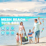 Maxbell Mesh Beach Bag Large Tote Bag for Beach Vacation Essentials Cruise Pool Toys