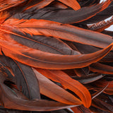 Maxbell Sequins Feather Headpiece Elegant Headwear for Stage Show Dance Role Playing orange