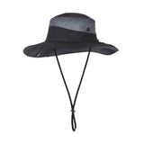 Maxbell Men Sun Hat Wide Brim Fishing Hat Accessory for Beach Multipurpose Quick Dry Black