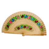 Maxbell Folding Hand Held Fan Versatile Wooden for Performance Dancing Props Wedding wood
