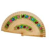 Maxbell Folding Hand Held Fan Versatile Wooden for Performance Dancing Props Wedding wood