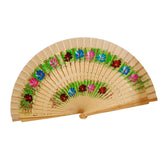 Maxbell Folding Hand Held Fan Versatile Wooden for Performance Dancing Props Wedding wood