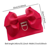 Maxbell Kimono Obi Belt Corsets Obi Waist Belt for Robe Accessories Dresses Costume Red