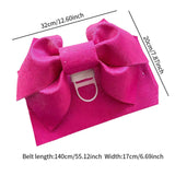 Maxbell Kimono Obi Belt Corsets Obi Waist Belt for Robe Accessories Dresses Costume Dark Pink