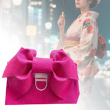 Maxbell Kimono Obi Belt Corsets Obi Waist Belt for Robe Accessories Dresses Costume Dark Pink