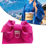 Maxbell Kimono Obi Belt Corsets Obi Waist Belt for Robe Accessories Dresses Costume Dark Pink