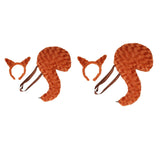 Maxbell Animal Tail Costume Kit Photo Props Hairband for Halloween Carnival Festival S