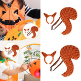 Maxbell Animal Tail Costume Kit Photo Props Hairband for Halloween Carnival Festival S
