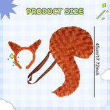 Maxbell Animal Tail Costume Kit Photo Props Hairband for Halloween Carnival Festival L