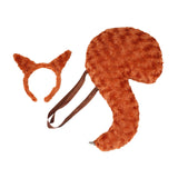 Maxbell Animal Tail Costume Kit Photo Props Hairband for Halloween Carnival Festival L