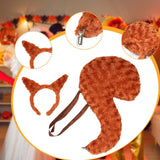 Maxbell Animal Tail Costume Kit Photo Props Hairband for Halloween Carnival Festival L
