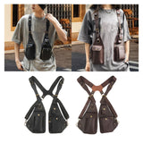 Maxbell Underarm Shoulder Bag Satchel Outdoor Sports Women Men Multipurpose Vest Bag Black