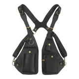 Maxbell Underarm Shoulder Bag Satchel Outdoor Sports Women Men Multipurpose Vest Bag Black