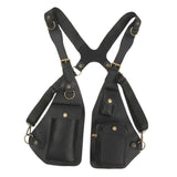 Maxbell Underarm Shoulder Bag Satchel Outdoor Sports Women Men Multipurpose Vest Bag Black