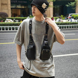 Maxbell Underarm Shoulder Bag Satchel Outdoor Sports Women Men Multipurpose Vest Bag Black