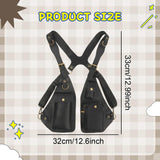 Maxbell Underarm Shoulder Bag Satchel Outdoor Sports Women Men Multipurpose Vest Bag Black