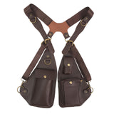 Maxbell Underarm Shoulder Bag Satchel Outdoor Sports Women Men Multipurpose Vest Bag Brown