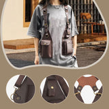 Maxbell Underarm Shoulder Bag Satchel Outdoor Sports Women Men Multipurpose Vest Bag Brown