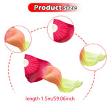 Maxbell Belly Dance Faux Silk Veil Fan Props Wedding Shows Handmade for Dancer Women Left Hand red