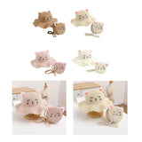 Maxbell Straw Hat and Small Bag Set Sun Hat for Outdoor Activities Vocations Holiday Khaki