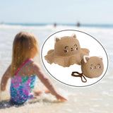 Maxbell Straw Hat and Small Bag Set Sun Hat for Outdoor Activities Vocations Holiday Khaki