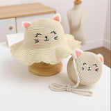 Maxbell Straw Hat and Small Bag Set Sun Hat for Outdoor Activities Vocations Holiday Beige