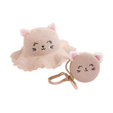 Maxbell Straw Hat and Small Bag Set Sun Hat for Outdoor Activities Vocations Holiday Pink