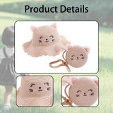 Maxbell Straw Hat and Small Bag Set Sun Hat for Outdoor Activities Vocations Holiday Pink