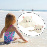 Maxbell Straw Hat and Small Bag Set Sun Hat for Outdoor Activities Vocations Holiday White