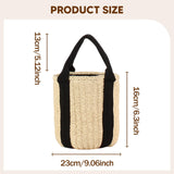 Maxbell Bucket Bag Woven Lightweight Multifunctional Handbag for Travel Parties Keys Beige White
