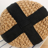 Maxbell Bucket Bag Woven Lightweight Multifunctional Handbag for Travel Parties Keys Light Brown