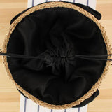 Maxbell Bucket Bag Woven Lightweight Multifunctional Handbag for Travel Parties Keys Light Brown