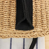 Maxbell Bucket Bag Woven Lightweight Multifunctional Handbag for Travel Parties Keys Light Brown