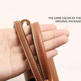 Maxbell Purse Strap PU Leather Bag Strap for Shoulder Handbags Cross Body Bag Clutch Width 0.9cm Brown Golden Buckle