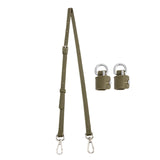 Maxbell Purse Strap PU Leather Bag Strap for Shoulder Handbags Cross Body Bag Clutch Width 1.4cm Green Silver Buckle